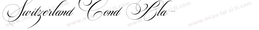 Switzerland Cond Bla字体转换